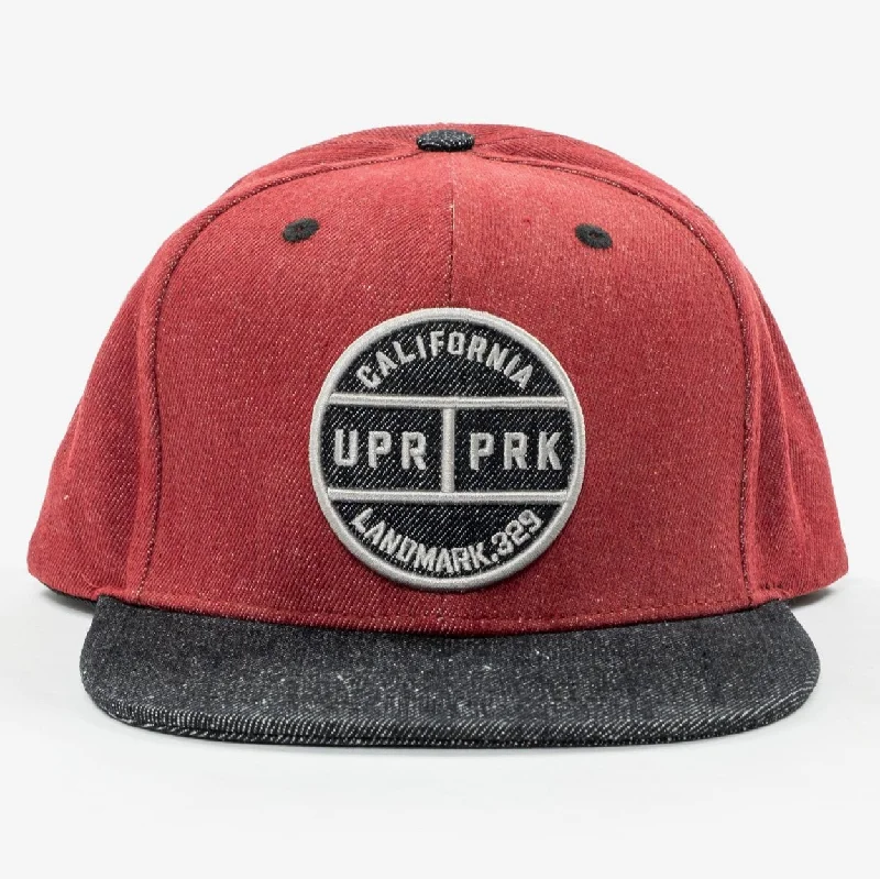 Denim Cali Badge Hi-Pro Hat - Maroon