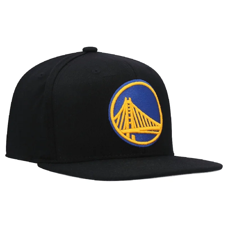 Men's Nba Golden State Warriors Core Basic Snapback Cap In Black/grey