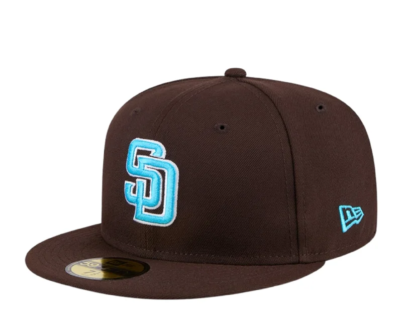 New Era San Diego Padres Father's Day 2024 59FIFTY Fitted 60499418 Brown Blue UV