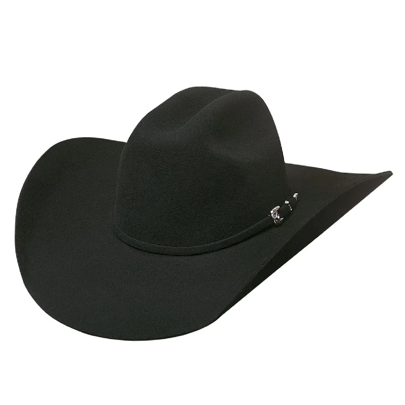 Montecarlo Bullhide 4X Black Broken Horn Hat