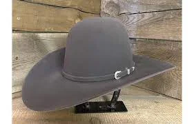 American Open Crown Felt Hat/Steel