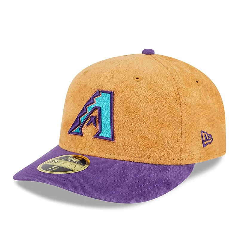 Arizona Diamondbacks Tan Texture Beige Low Profile 59FIFTY Fitted Cap