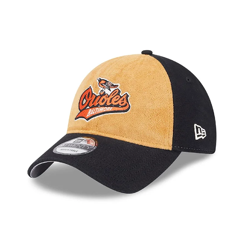 Baltimore Orioles Tan Texture Black 9TWENTY Adjustable Cap