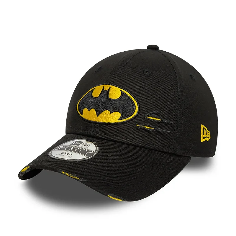 Batman Distressed Child Black 9FORTY Adjustable Cap