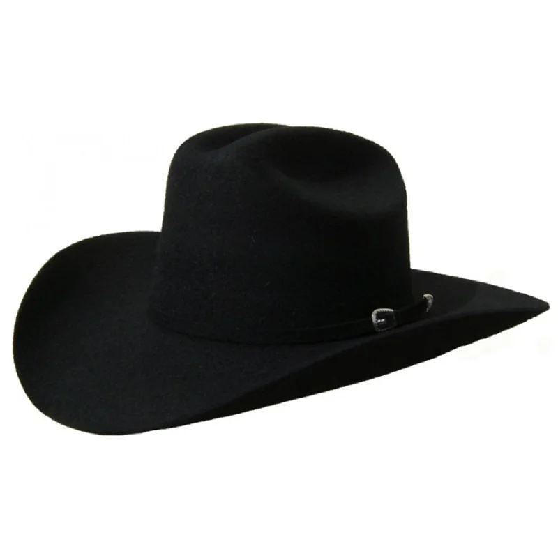 Summit Black Wool Cattleman Style Hat