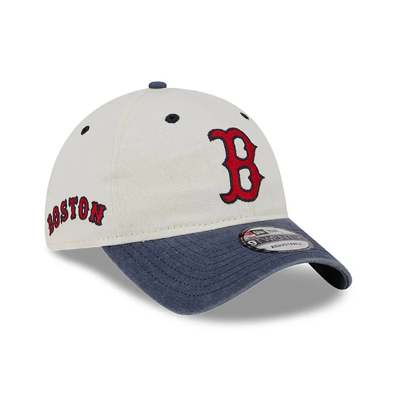 Boston Red Sox Classic Sidescript White 9TWENTY Adjustable Cap