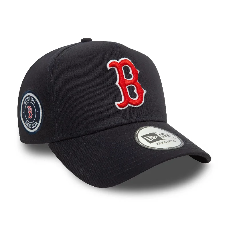 Boston Red Sox Patch Navy 9FORTY E-Frame Adjustable Cap