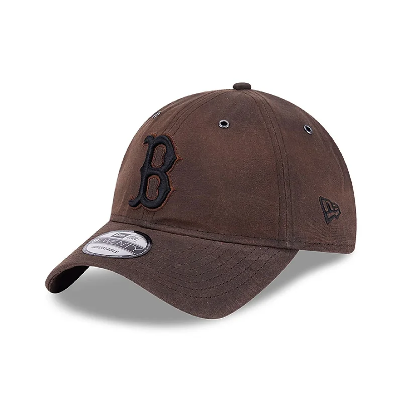 Boston Red Sox Waxed Canvas Dark Brown 9TWENTY Adjustable Cap