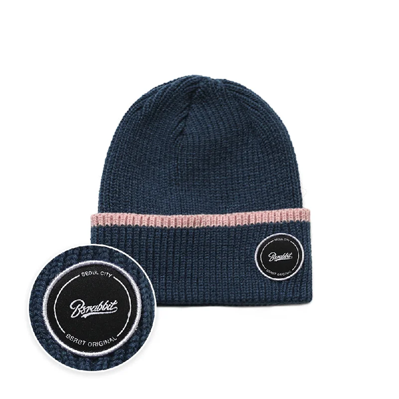 CIRCLE LINE BEANIE NAVY