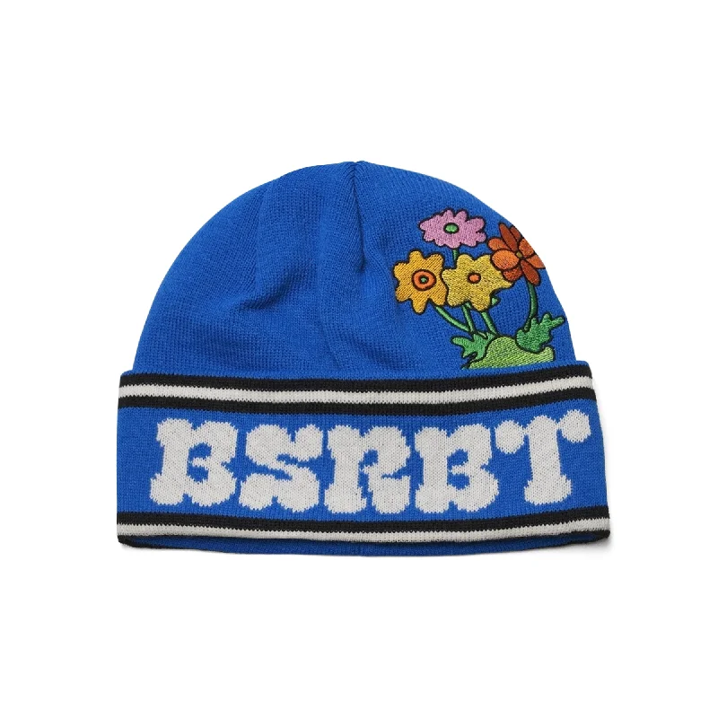 BSRBT FLOWER BEANIE SKY BLUE