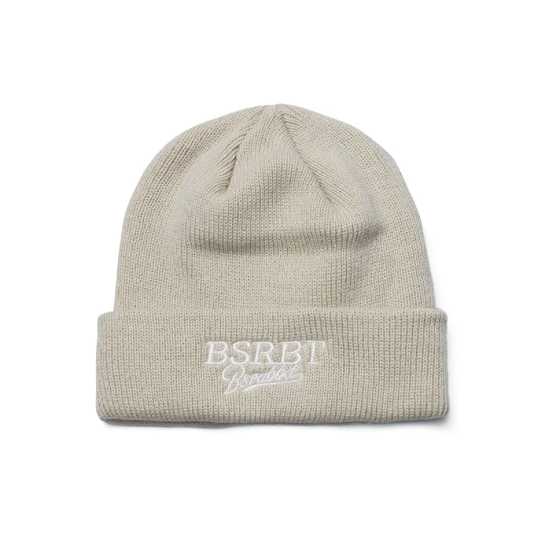 BSRBT LOGO BEANIE BEIGE