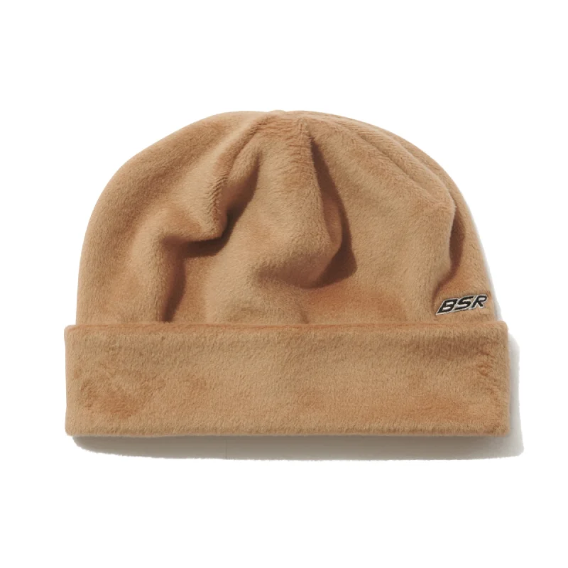 SOFT FUR BEANIE BROWN