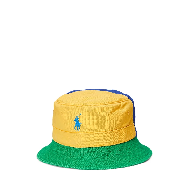 Polo Ralph Lauren - Loft Bucket Hat - Royal Blue, Yellow & Green