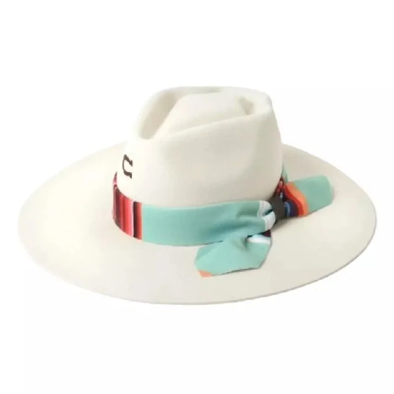 Charlie 1 Horse Ivory Indian Lodge Felt Hat