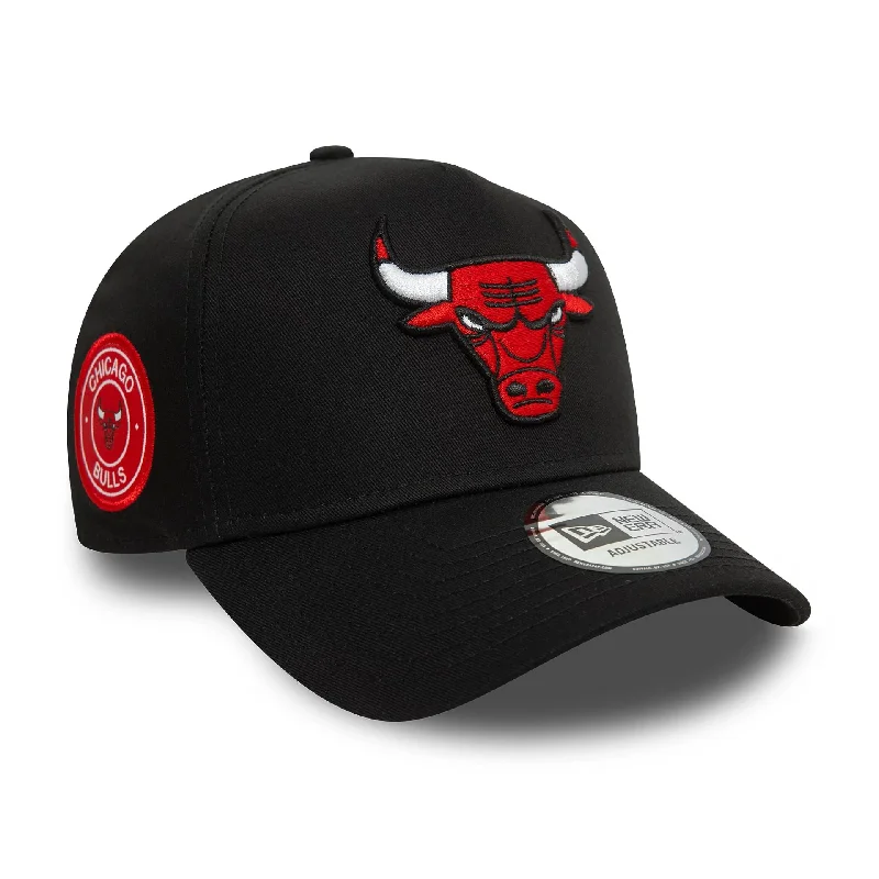 Chicago Bulls Patch Black 9FORTY E-Frame Adjustable Cap