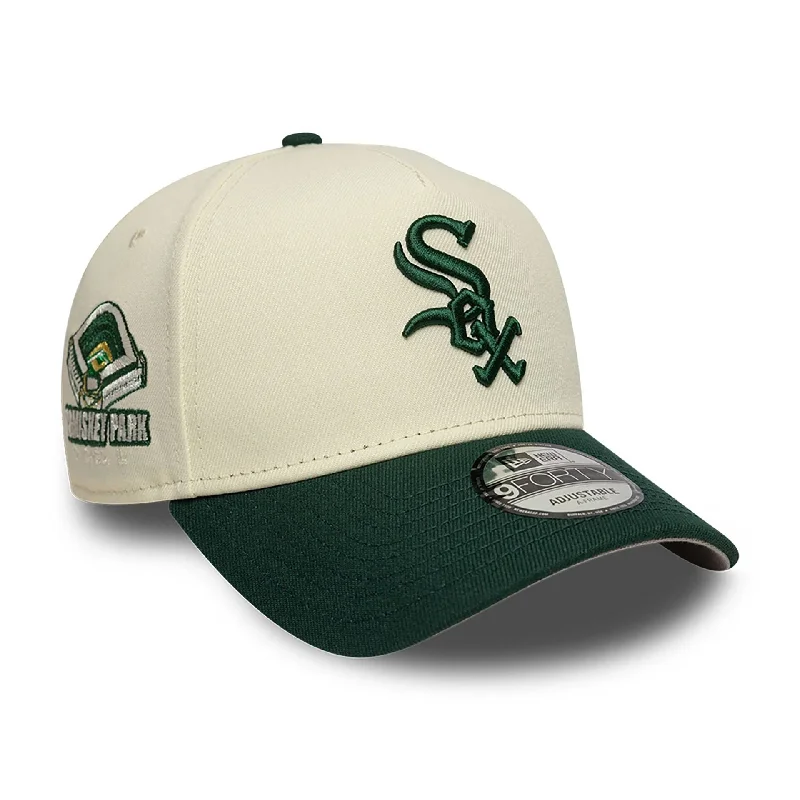 Chicago White Sox Chrome White And Dark Green 9FORTY A-Frame Adjustable Cap