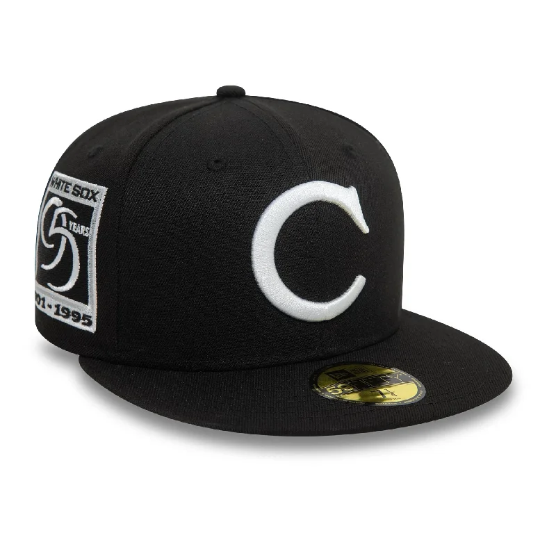 Chicago White Sox MLB Cooperstown Patch Black 59FIFTY Fitted Cap