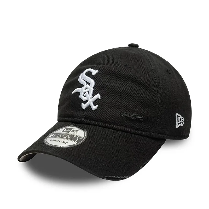 Chicago White Sox MLB Distressed Black 9TWENTY Adjustable Cap