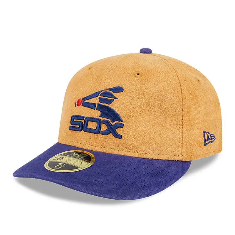 Chicago White Sox Tan Texture Beige Low Profile 59FIFTY Fitted Cap