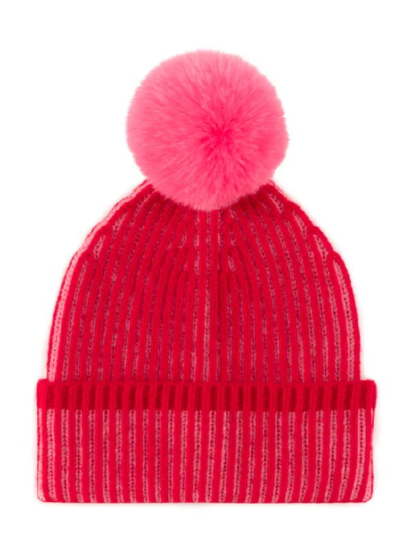 Christie Beanie, Red/Pink