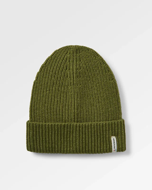 Compass Recycled Beanie - Khaki