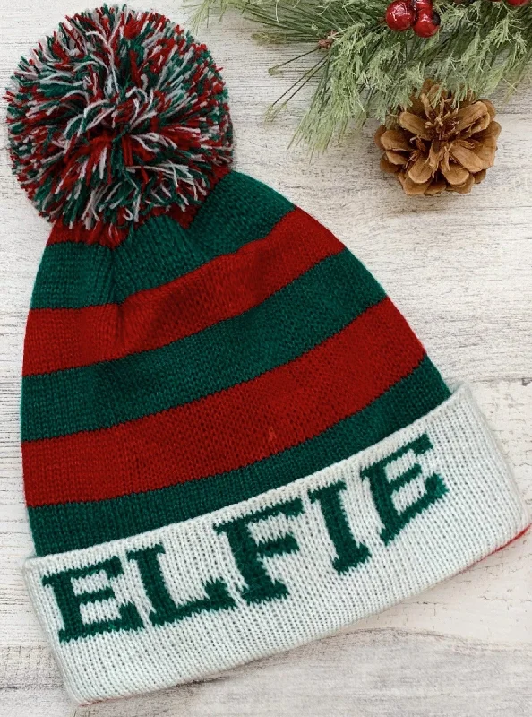 Girls Elfie Knit Bobble Hat