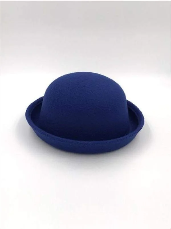 Girls Royal Blue Wool Hat