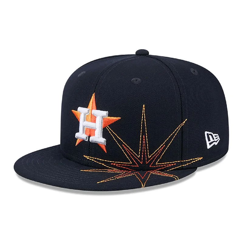 Houston Astros Solar Stars Navy 59FIFTY Fitted Cap