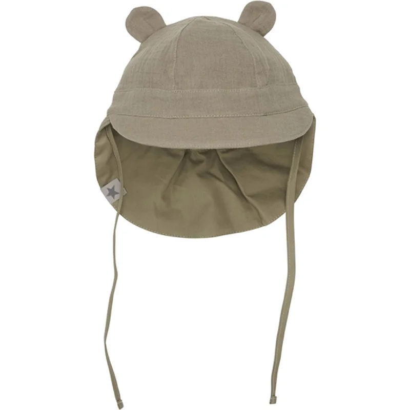 Huttelihut Muslin Silver Sage Summer hat w. Ears