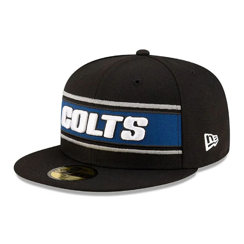 Indianapolis Colts NFL Sideline 2024 Black 59FIFTY Fitted Cap