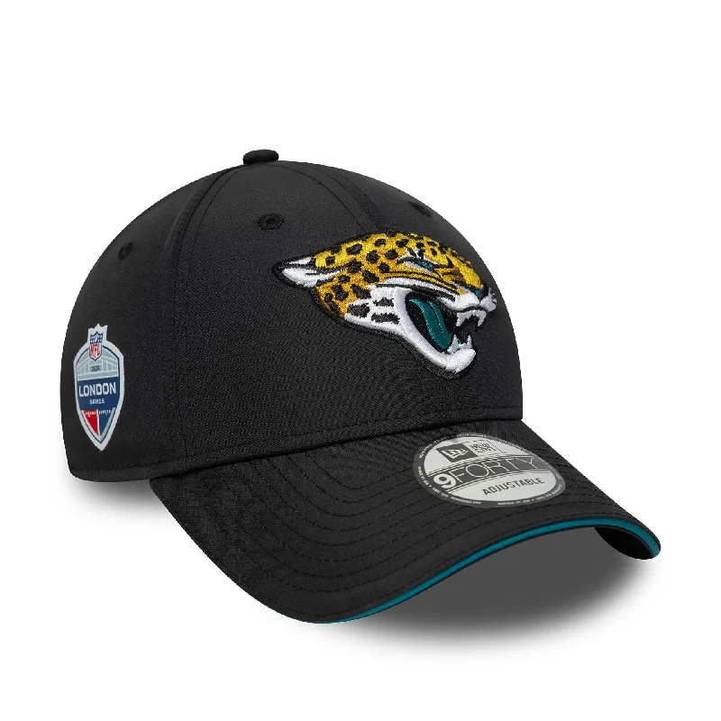 Jacksonville Jaguars NFL International Series Games London 2024 Black 9FORTY Adjustable Cap