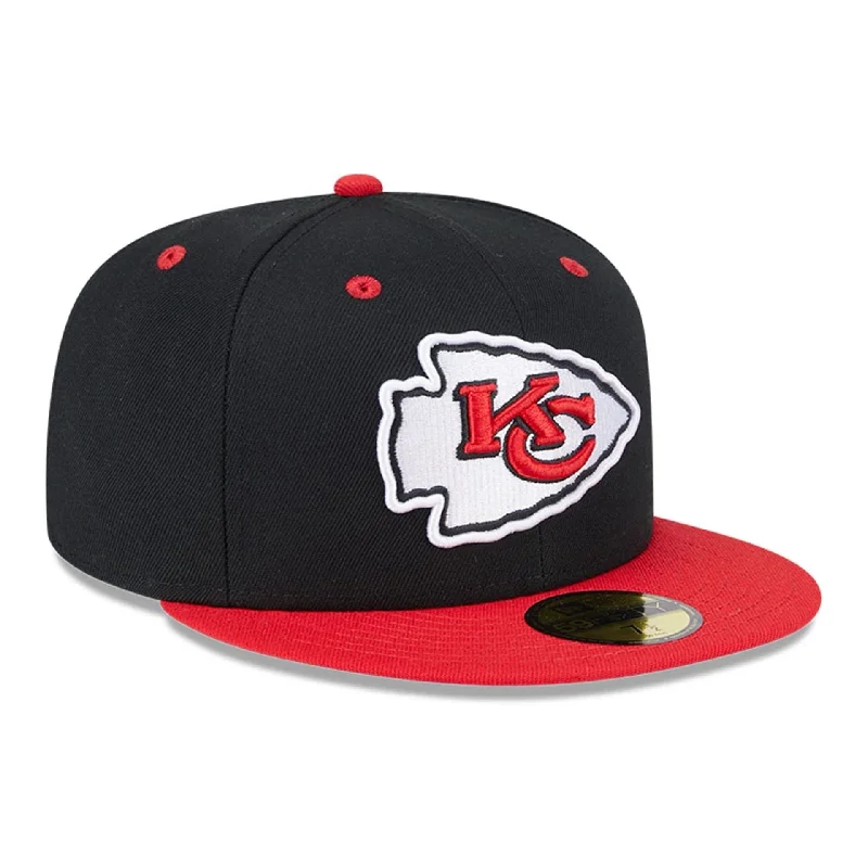 Kansas City Chiefs NFL Codename Chiefs Black and Red 59FIFTY Fitted Cap