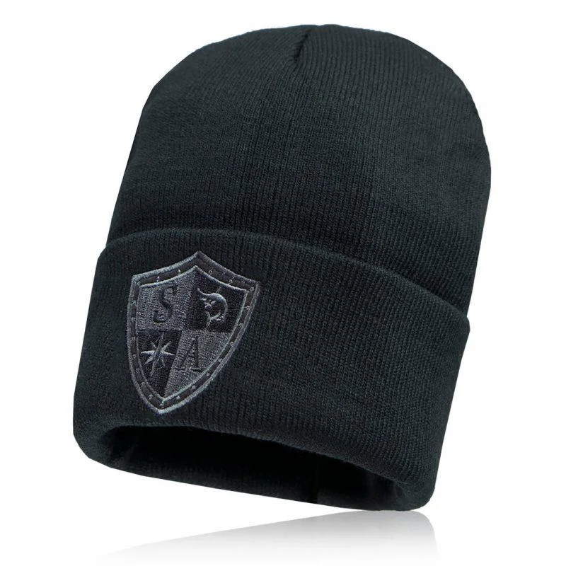 Kids SA Beanie | Black Shield