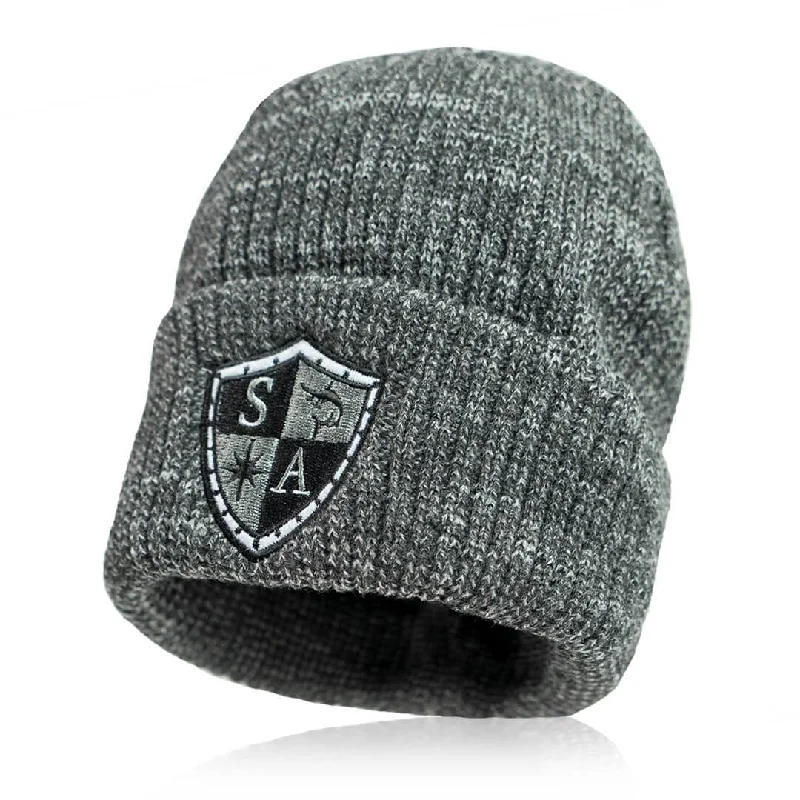 Kids SA Beanie | Wool | Mixed Grey