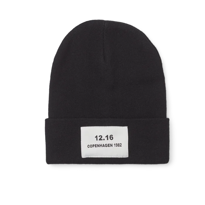 Twelve Sixteen Beanie Black 50% Wool