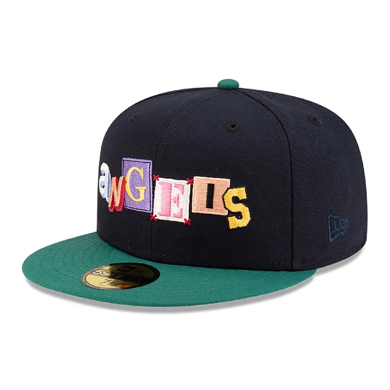 LA Angels DIY Note Navy 59FIFTY Fitted Cap