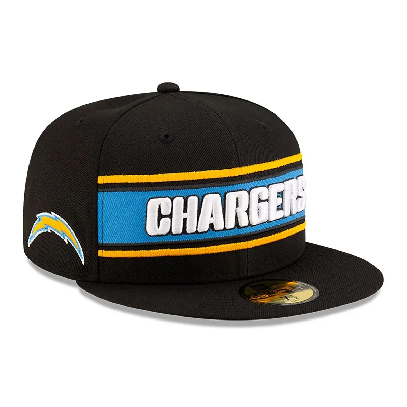 LA Chargers NFL Sideline 2024 Black 59FIFTY Fitted Cap