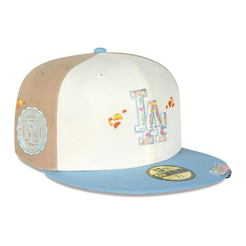 LA Dodgers Day Of The Dead White 59FIFTY Fitted Cap