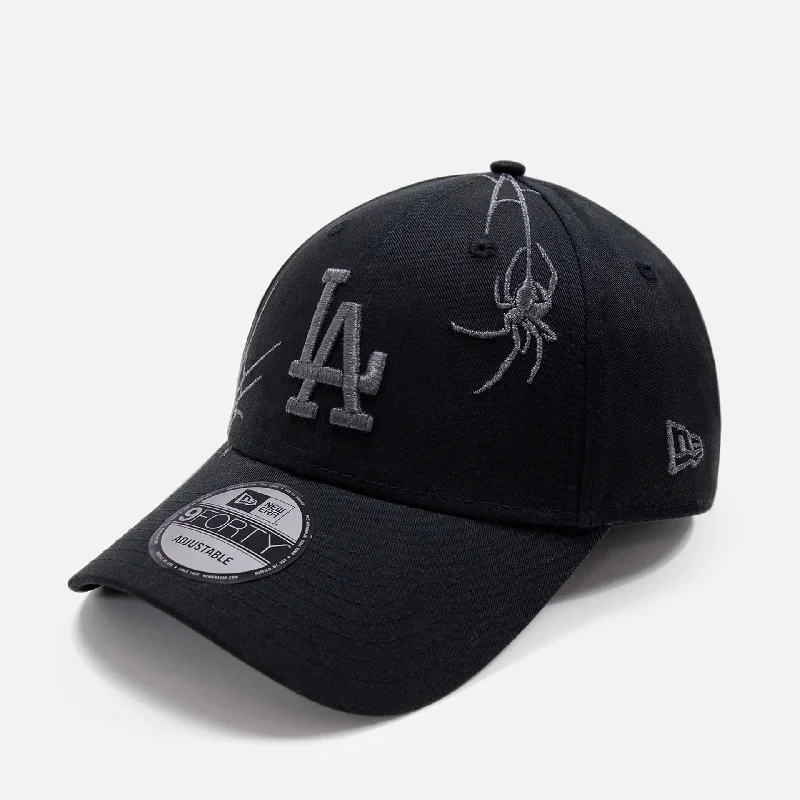 LA Dodgers Halloween Spider Web Black 9FORTY Adjustable Cap