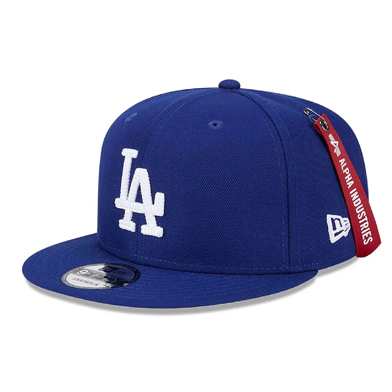 LA Dodgers MLB x Alpha Industries Dark Blue 9FIFTY Snapback Adjustable Cap