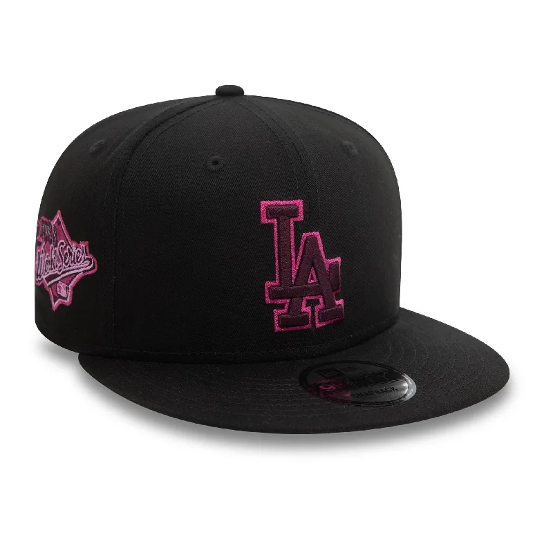 LA Dodgers Seasonal World Series Black 9FIFTY Snapback Cap