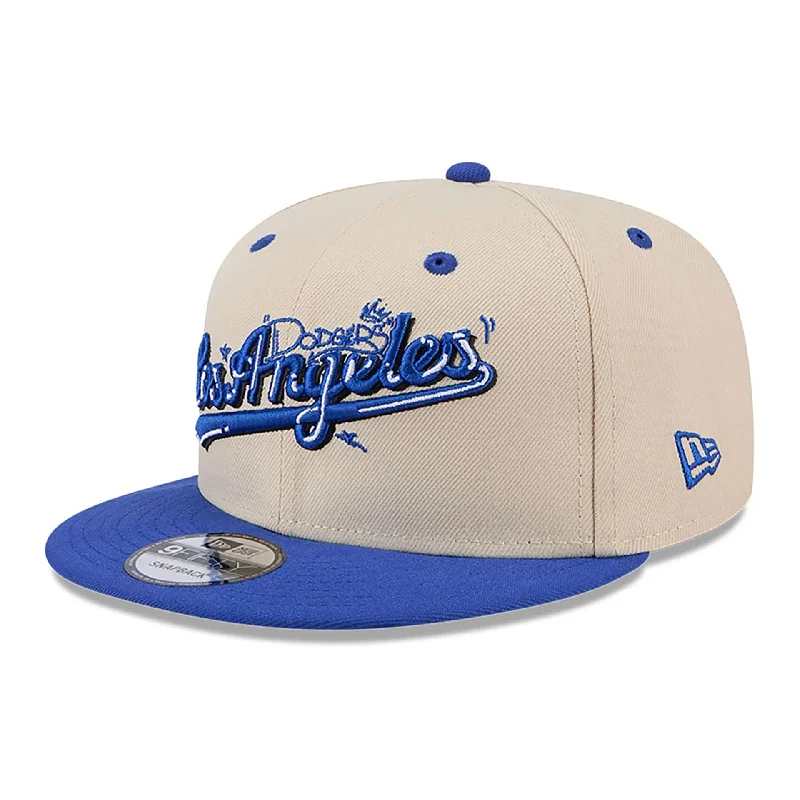 LA Dodgers Team Art Beige 9FIFTY Snapback Cap