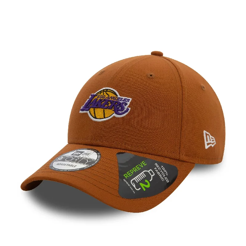 LA Lakers Repreve® Mini Logo Brown 9FORTY Adjustable Cap