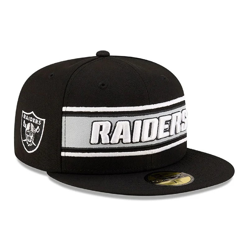 Las Vegas Raiders NFL Sideline 2024 Black 59FIFTY Fitted Cap