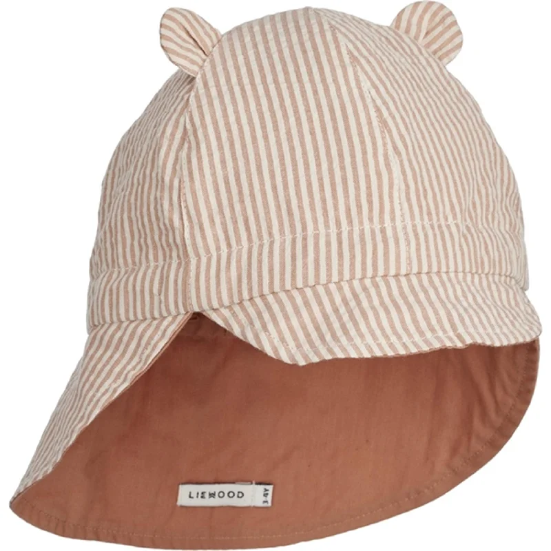 Liewood Gorm Sun Hat Stripe Tuscany Rose/Sandy