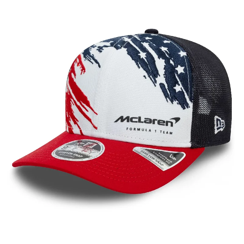 McLaren Racing Austin Race Special Team White 9FIFTY Stretch Snap Cap