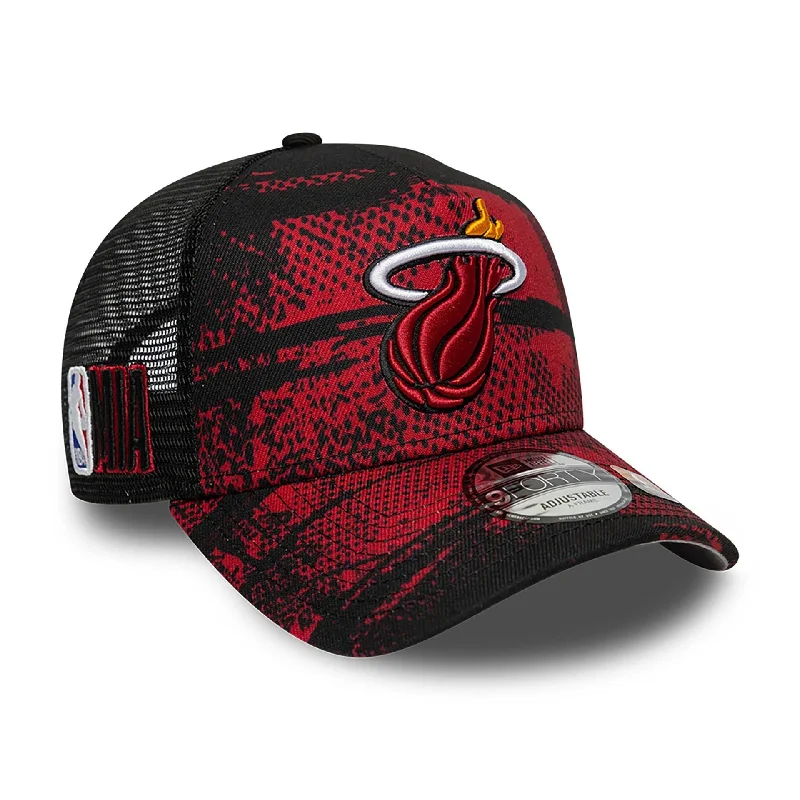 Miami Heat NBA Tip Off Dark Red 9FORTY A-Frame Adjustable Cap