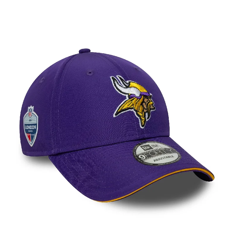 Minnesota Vikings NFL International Series Games London 2024 Purple 9FORTY Adjustable Cap