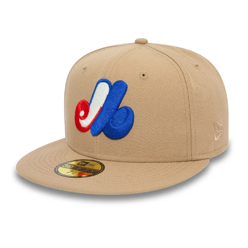 Montreal Expos Cooperstown Beige 59FIFTY Fitted Cap