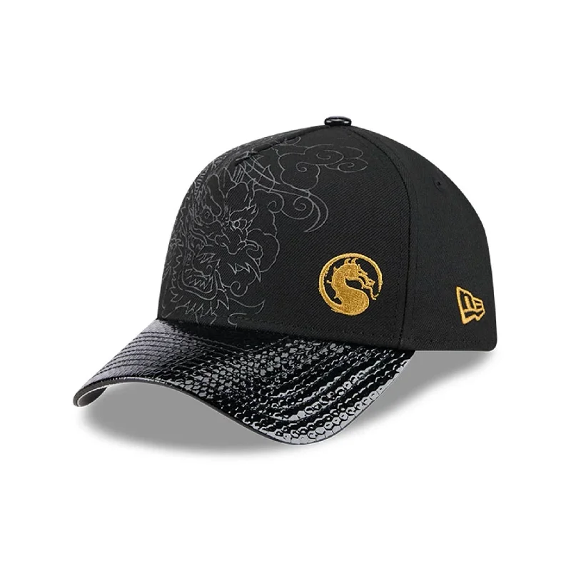 Mortal Kombat Klassic Dragon Black 9FORTY A-Frame Adjustable Cap